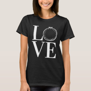 LOVE Borduurraam Kruissteek Naaldwerk Crew T-shirt