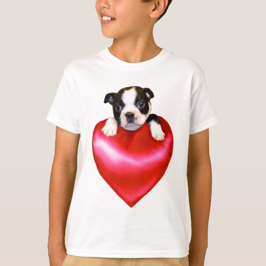 Love Boston Terrier T-shirt (Voorkant)