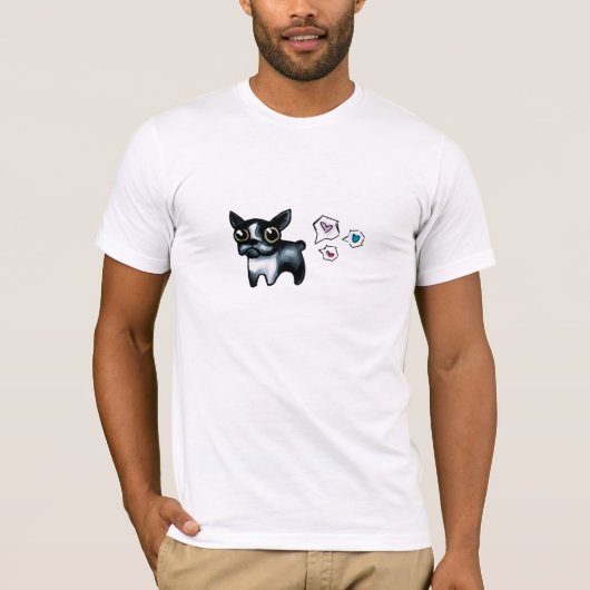 Love Boston Terrier t-shirt (Voorkant)