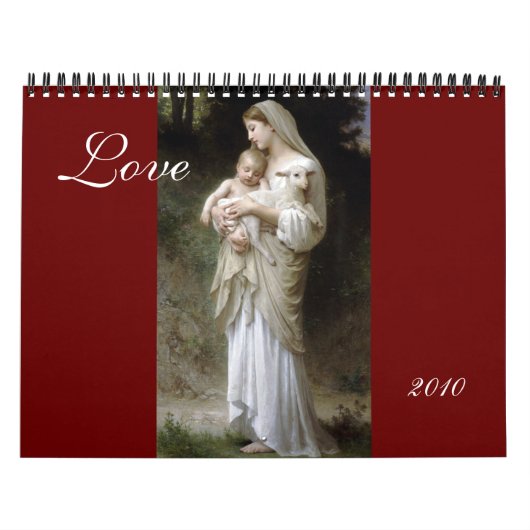 Love, Bouguereau 2010 Calendar Kalender (Hoes)
