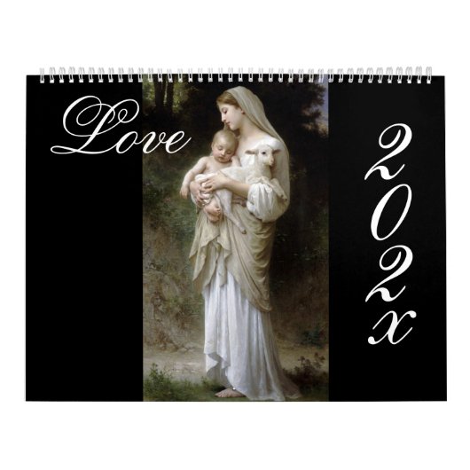 Love, Bouguereau DIY kalender (Hoes)