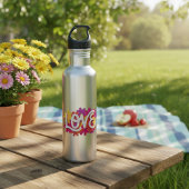 LOVE Bouteille d'eau en acier inoxydable