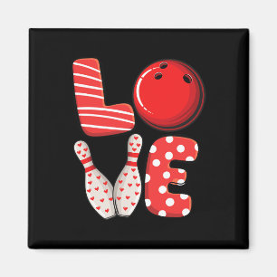 Love Bowling Bull en Pins Group Matching Valentin Magneet