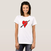 Love Bowling Heart T-shirt (Voorkant volledig)