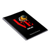 Love Bowling Personalized Sports Notitieboek (Rechterzijde)