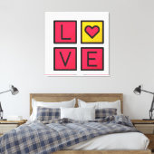Love Box Stretched Canvas Print - Romantische eleg (Insitu (Slaapkamer))