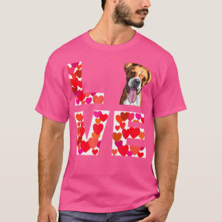 Love Boxer Dog voor Master en Vrouw van een Boxer T-shirt