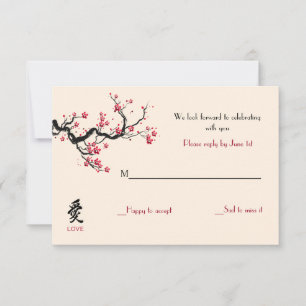 Love Branch Response Cards Aangepast Kaart