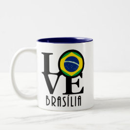LOVE Brasília 11oz Tweekleurige Koffiemok