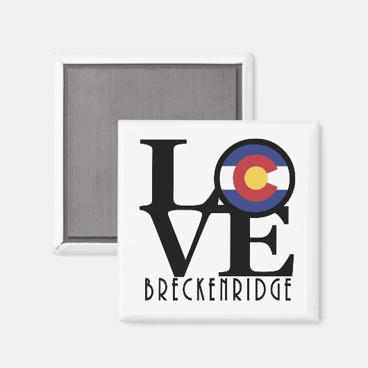 LOVE Breckenridge CO Magnet (Recto/Verso)