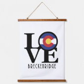 LOVE Breckenridge Colorado Hangend Wandkleed (Voorkant)