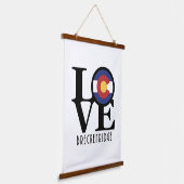 LOVE Breckenridge Colorado Hangend Wandkleed (Gebogen)