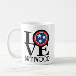 LOVE Brentwood Tennessee 11oz Koffiemok