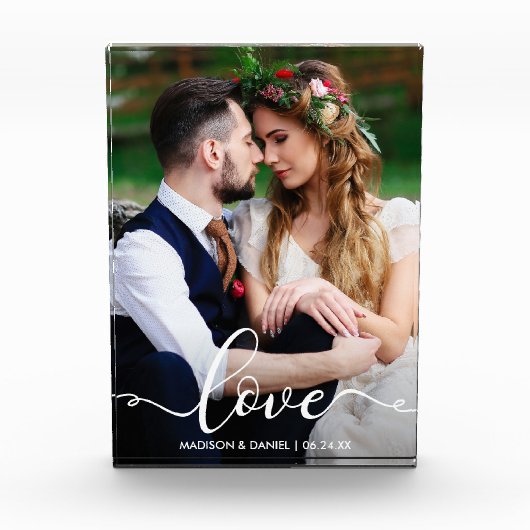 Love Bride Groom | Weddenschapsfotoblok Fotoblokken (Voorkant)