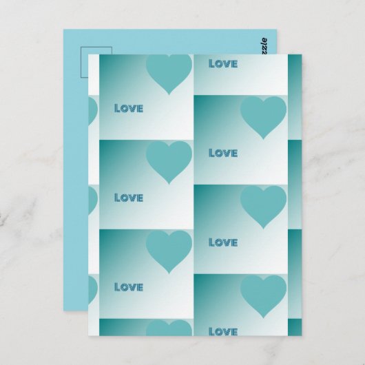 Love. Briefkaart (Voorkant / Achterkant)