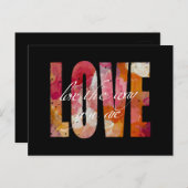 Love  briefkaart (Voorkant / Achterkant)