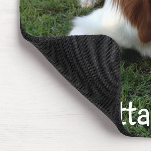 Love Brittany Spaniel Puppy Dog Mousepad Muismat (Hoek)