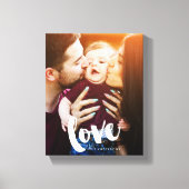 "Love" Brush Script Foto Canvas Afdruk (Voorkant)