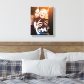 "Love" Brush Script Foto Canvas Afdruk (Insitu (Slaapkamer))