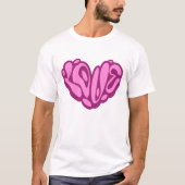 Love Bubble Pink Heart T-shirt (Voorkant)