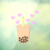 Love Bubble Tea Raamsticker (Vel 3)