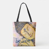 Love Buddha Waterverf Art Tas (Achterkant)
