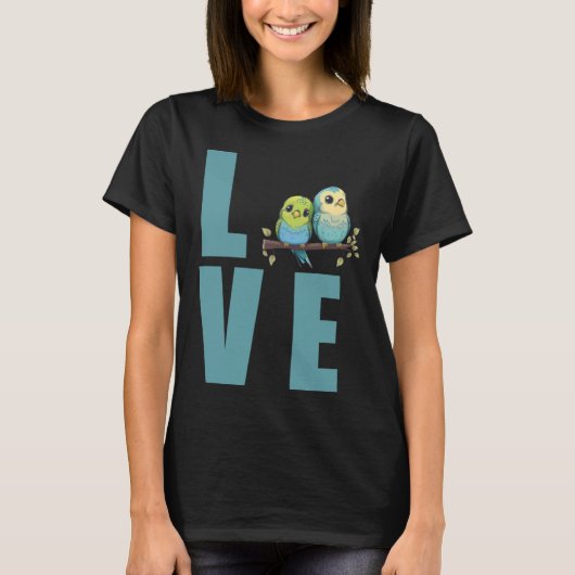 Love Budgie Mom Budgerigar Parakeet Bird Pullover (Devant)