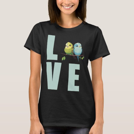 Love Budgie Mom Budgerigar Parakeet Bird Pullover (Devant)