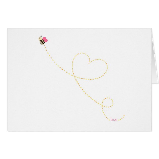 "Love Bug" Bee (Voorkant Horizontaal)