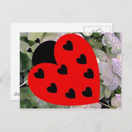 Love Bug Briefkaart (Voorkant / Achterkant)