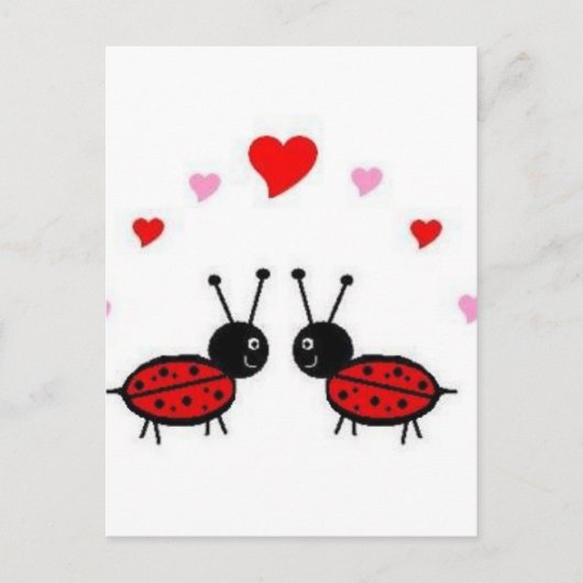 Love Bug Briefkaart (Voorkant)