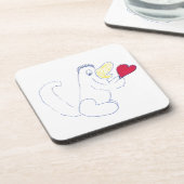 Love Bug Cork Dessous de verre (Côté gauche)