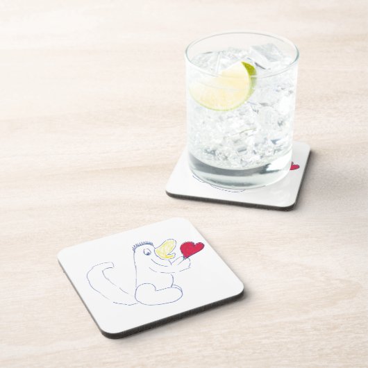 Love Bug Cork Dessous de verre (Côté Droit)