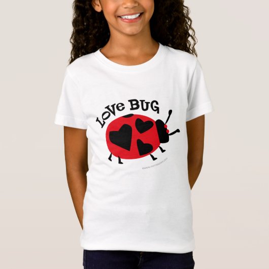Love Bug Cute Girls T-shirt (Voorkant)