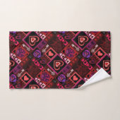 Love Bug & Cute Heart Pattern Bad Handdoek (Handdoek)