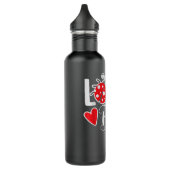 Love Bug Cute Valentijnsdag Party Ladybug Waterfles (Links)