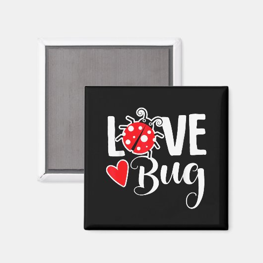 Love Bug Cute Valentine's Day Party Ladybug  Magneet (Voorkant / Achterkant)