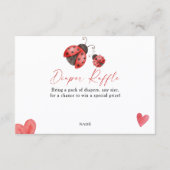 Love Bug Diaper Raffle Informatiekaartje (Voorkant)