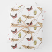 Love Bug  Insect Custom Name Birthday Inpakpapier Vel (In situ)