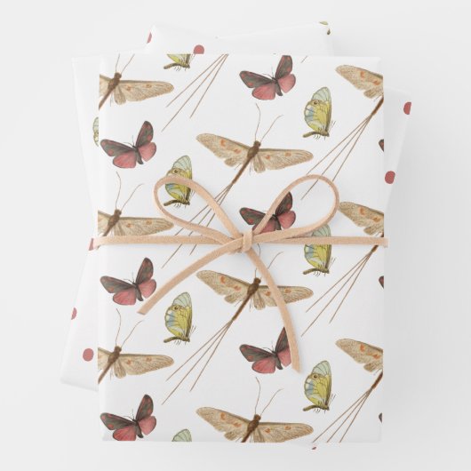 Love Bug  Insect Custom Name Birthday Inpakpapier Vel (In situ)