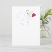 Love Bug Invitation Card (Debout devant)