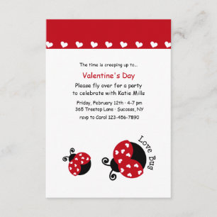 Love Bug Invitation Kaart