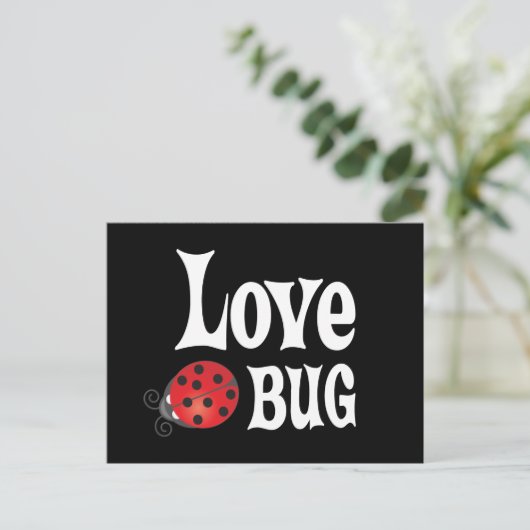 Love Bug - Ladybug Briefkaart (Staand voorkant)