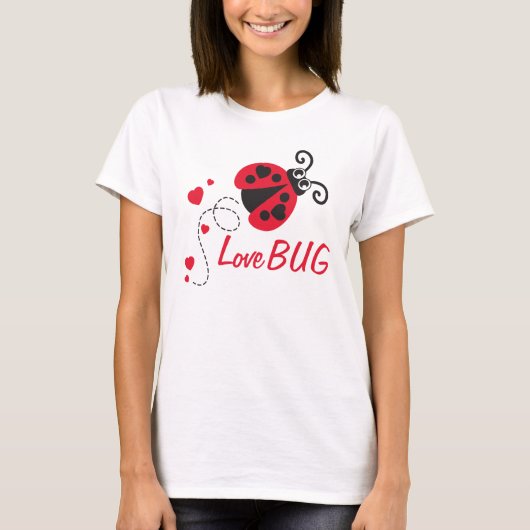 Love bug ladybug red t-shirt (Voorkant)