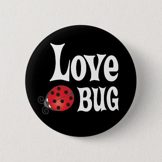 Love Bug - Ladybug Ronde Button 5,7 Cm (Voorkant)