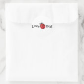 Love Bug - Ladybug Ronde Sticker (Tas)