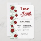 Love Bug Minimalistisch Baby shower Kaart (Voorkant)