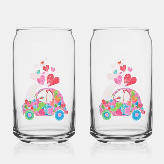 Love Bug Soda Glass (Verso)