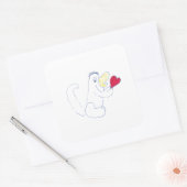 Love Bug Square Stickers (Envelop)