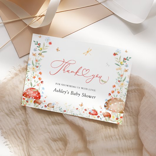 Love Bug Wildflower Baby shower Bedankt